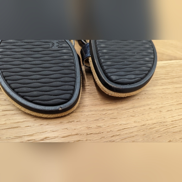 Vionic Radia Blue Slip On Wedge Sandals Size 5 - Picture 7 of 8